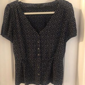 J.Crew button-down, peplum top